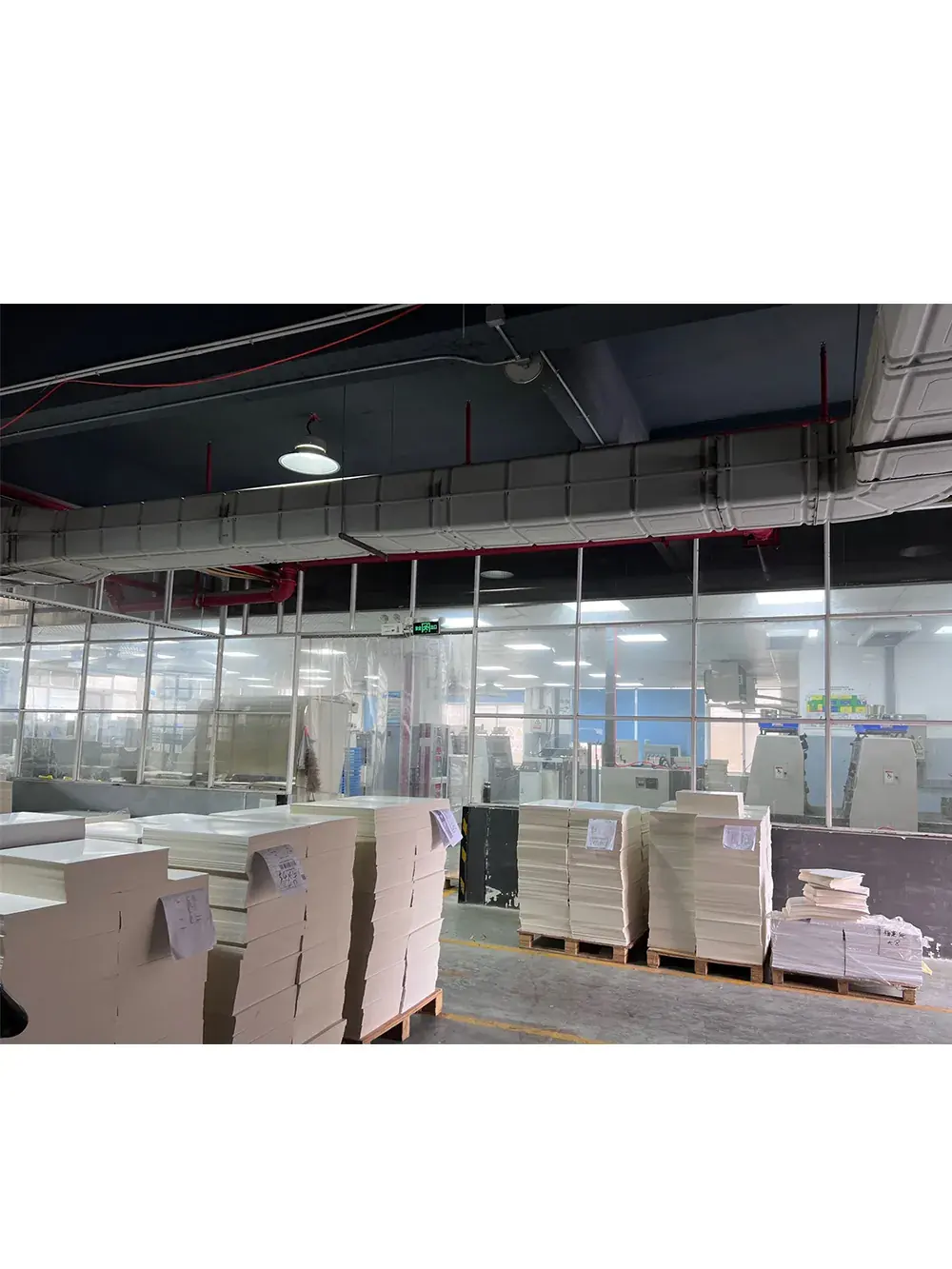 Paper packaging manufacturing workshop